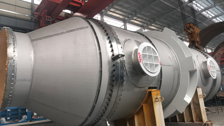 PO/SM裝置折流桿降膜換熱器