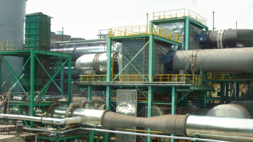 沙鋼5800m&sup3;高爐熱風爐煤氣空氣雙預熱器